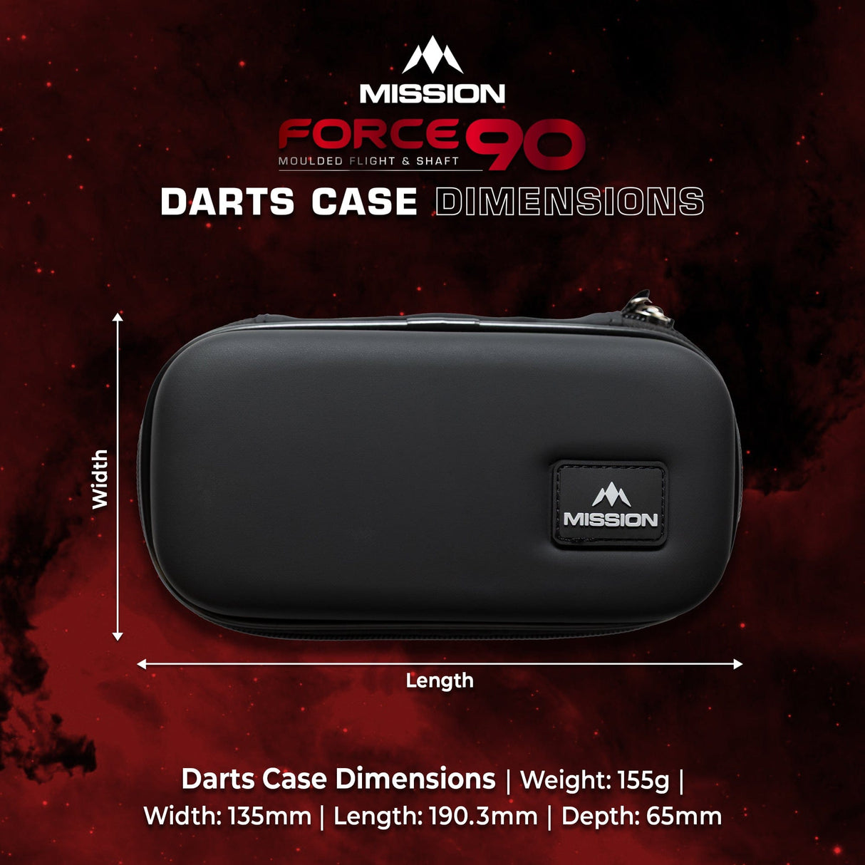 Mission Force 90 Dart Case - EVA Moulded Wallet - Slim