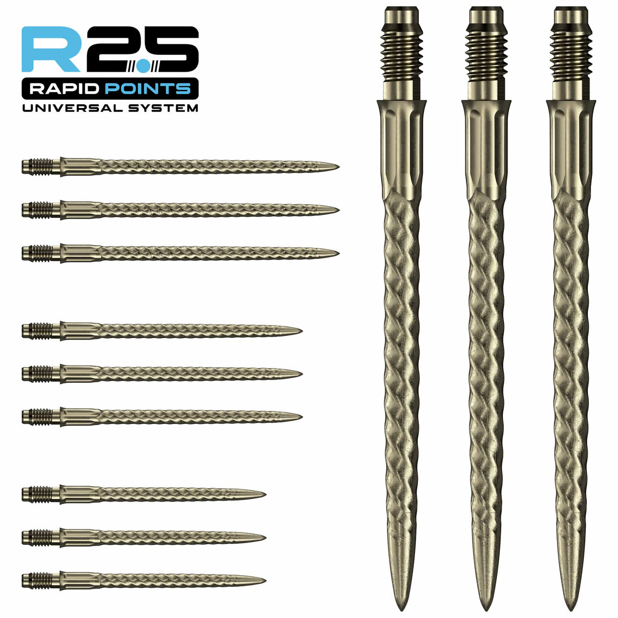 Mission R2.5 Rapid Dart Points - Steel Tip - RVX