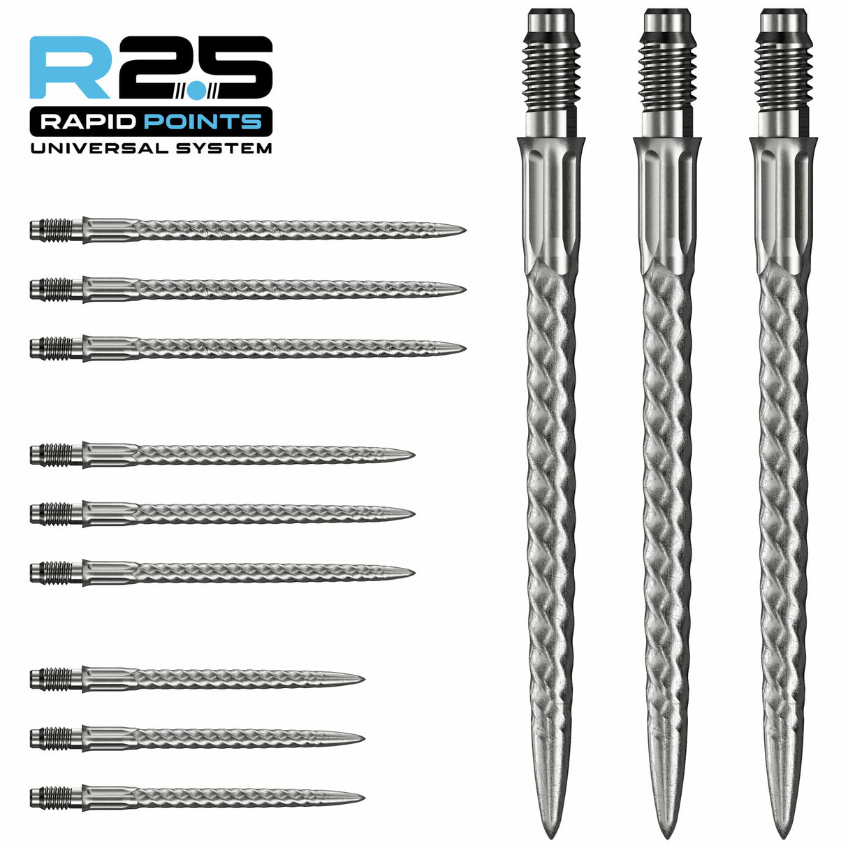 Mission R2.5 Rapid Dart Points - Steel Tip - RVX