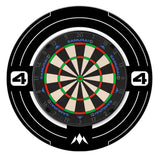 Mission Samurai 4 Dartboard Set - Dart Board & Surround Samurai 4 Graphite / Samurai 4 White