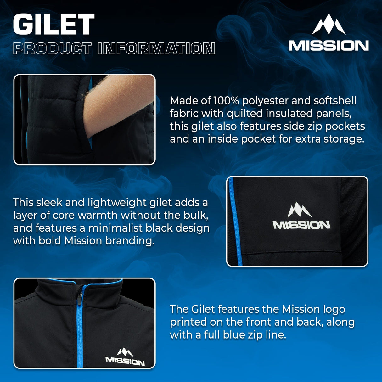 Mission Teamwear - Gilet - Black - Kids