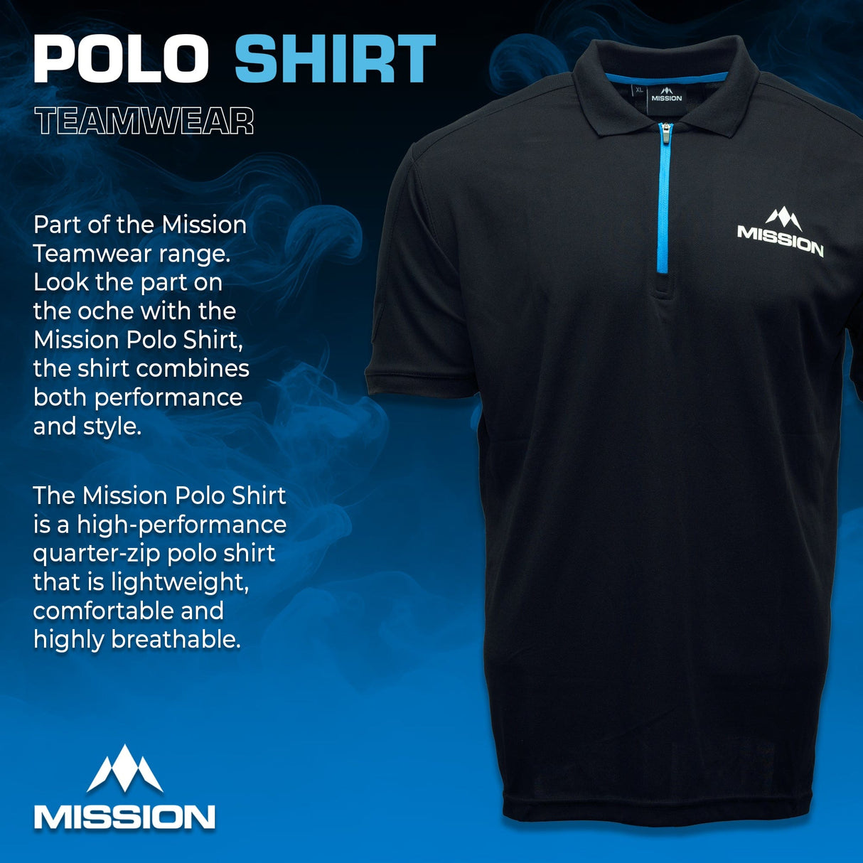 Mission Teamwear - Polo Shirt - Black - Adult