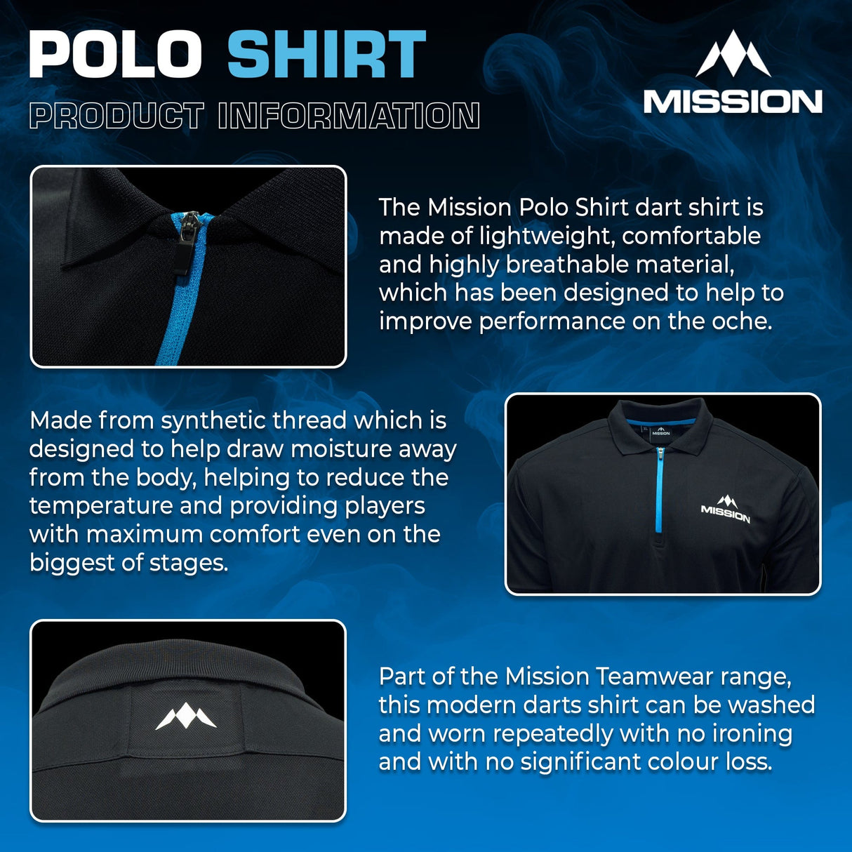Mission Teamwear - Polo Shirt - Black - Adult