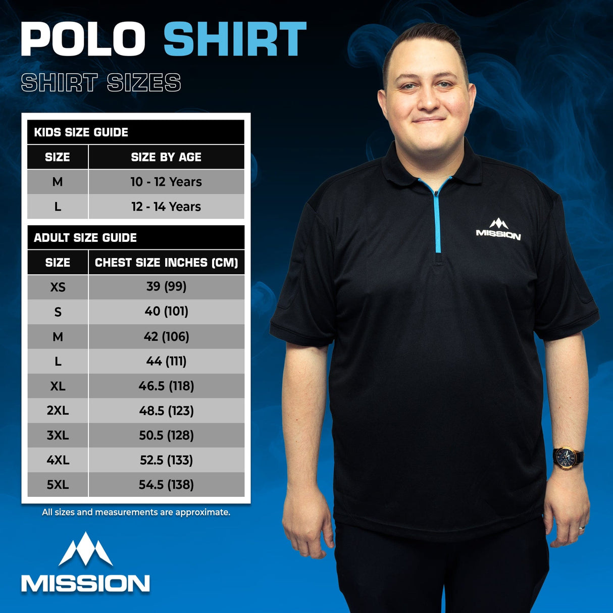 Mission Teamwear - Polo Shirt - Black - Adult