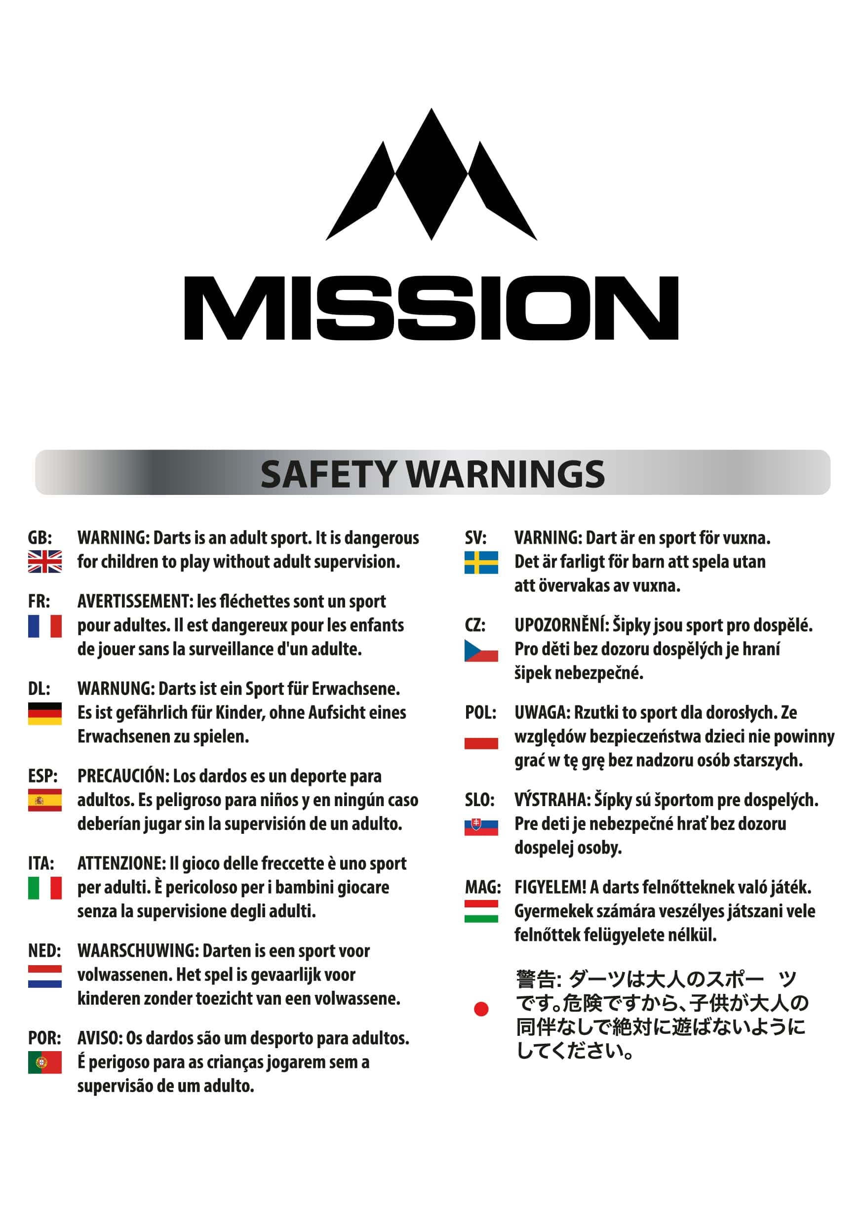 Mission Madars Razma Darts - Soft Tip - 95% Tungsten - 21g