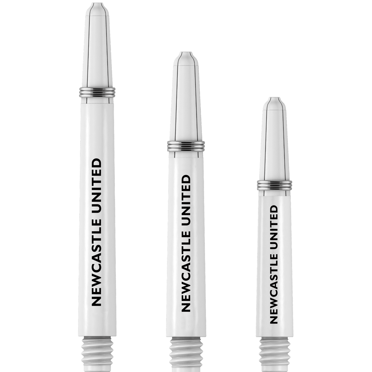 Newcastle United FC - Official Licensed - Nylon Stems - Dart Shafts with Springs - White