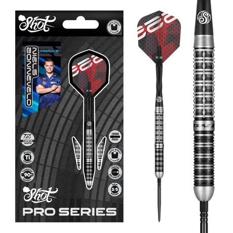 Shot Pro Series TP Darts - Steel Tip - 90% Tungsten - Niels Zonneveld 2.0