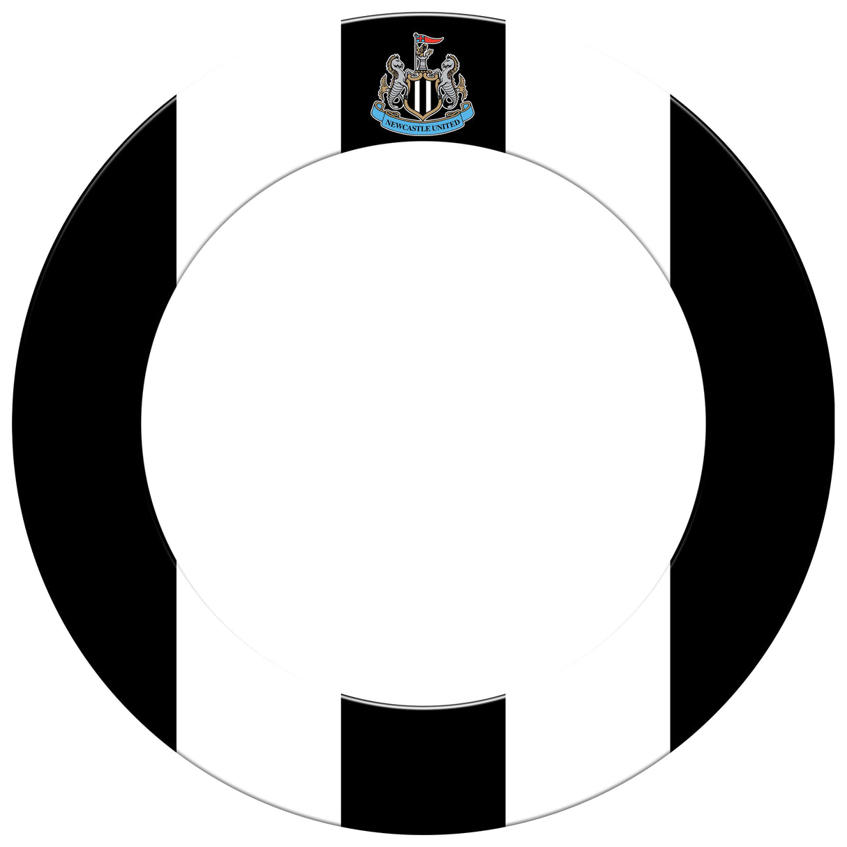 Newcastle United FC - Official Licensed - Dartboard Surround - S2 - Stripes & Crest