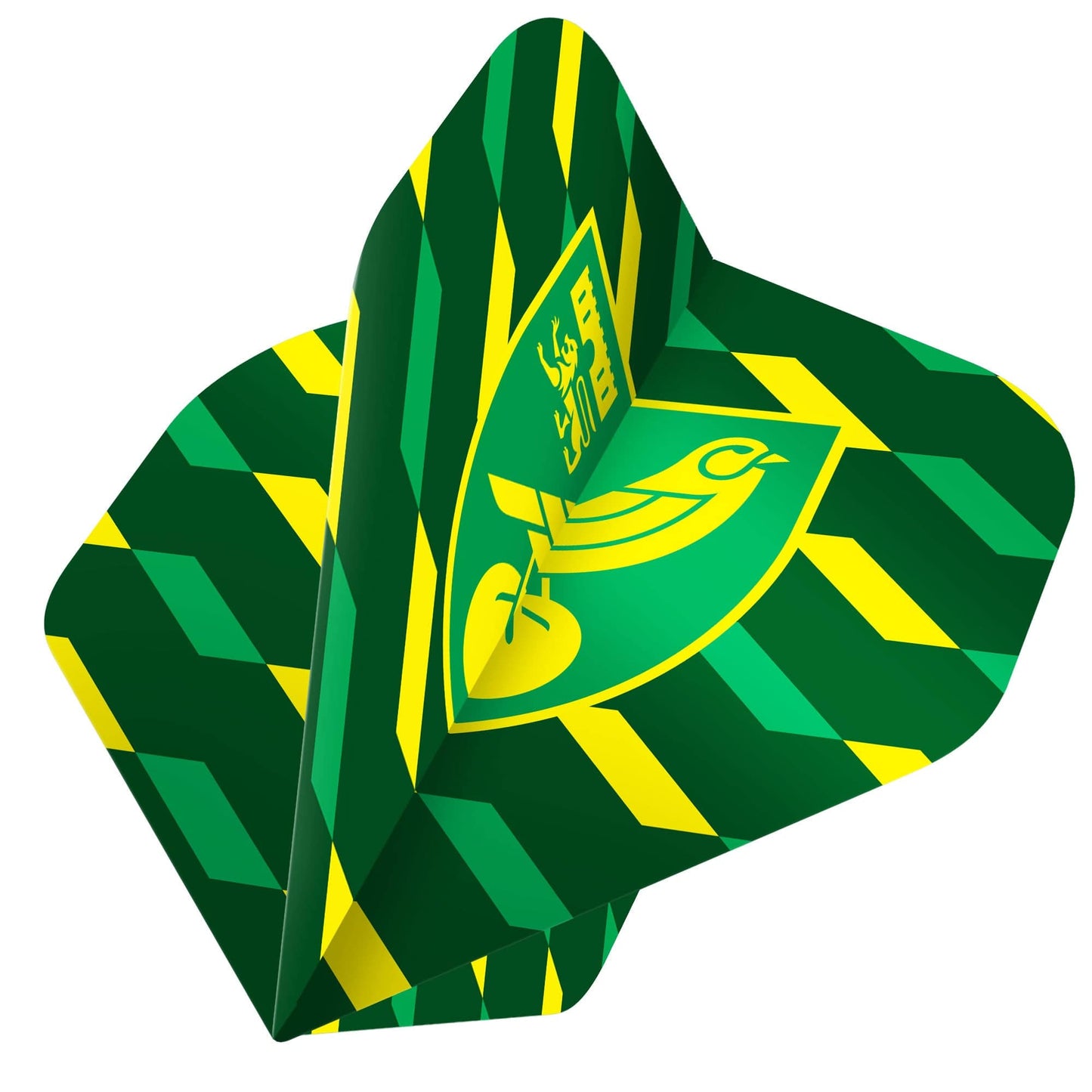 Norwich City FC - Official Licensed - The Canaries - Dart Flights - No2 - Std - F2 - Stripes - Green