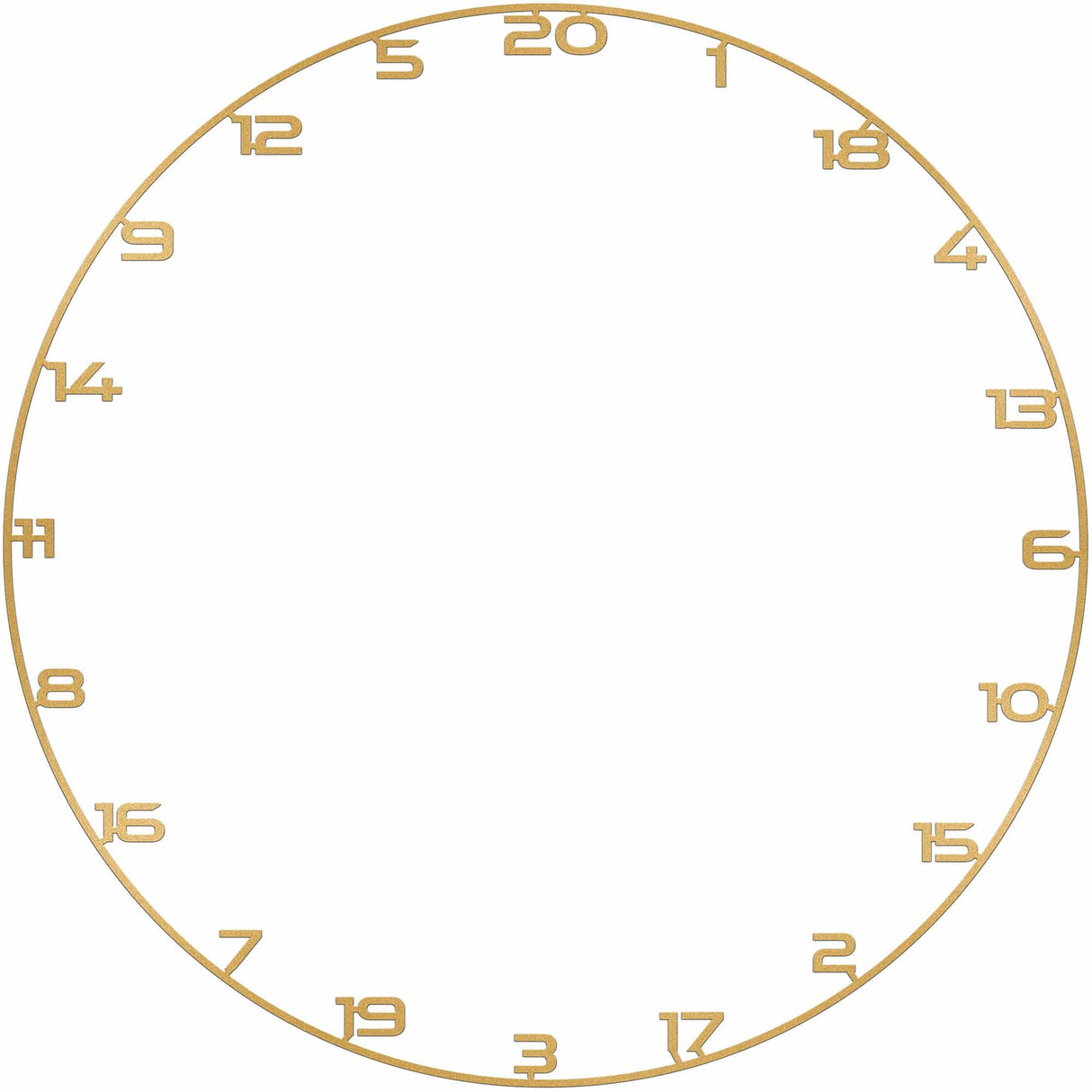 Bullet Custom Number Ring Gold