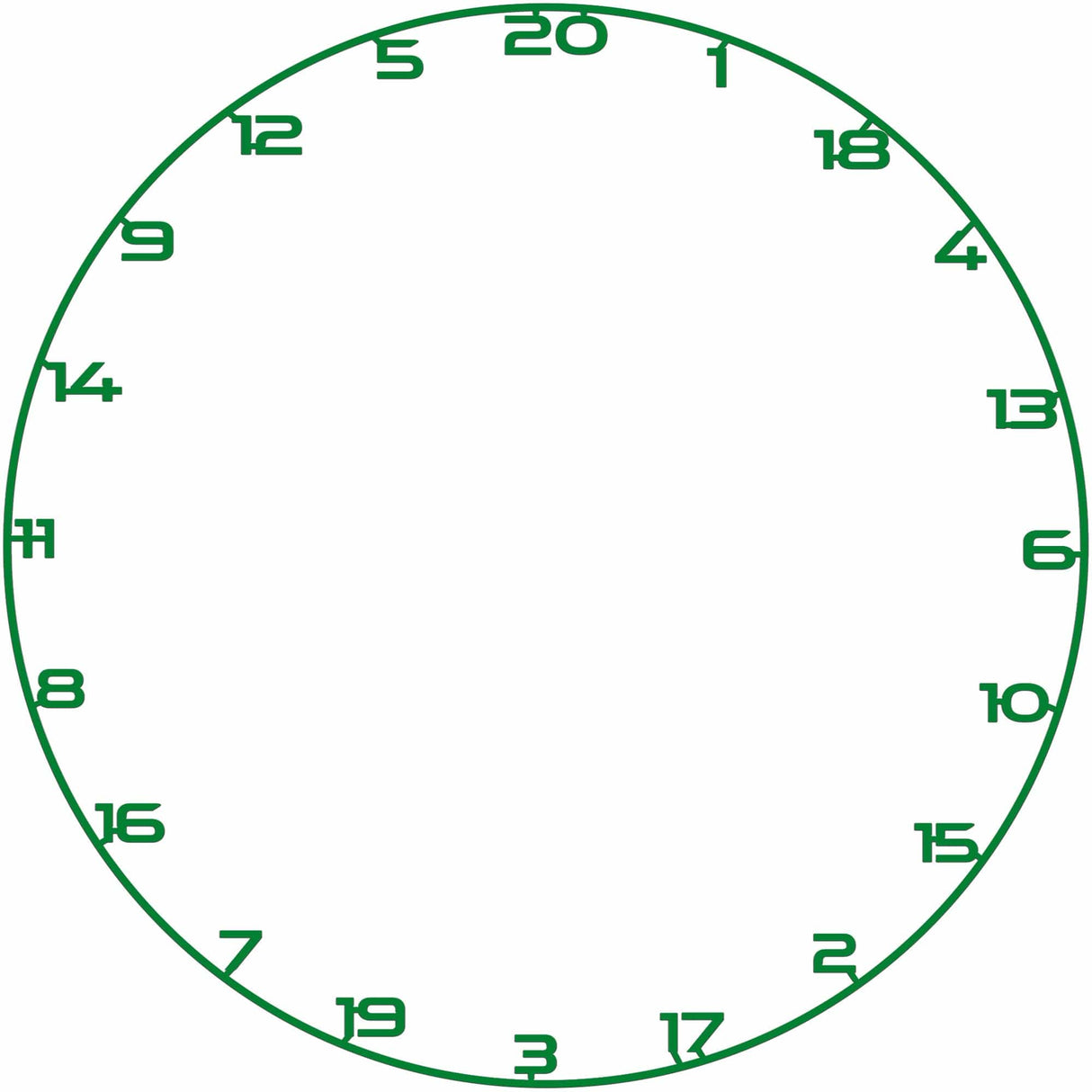 Bullet Custom Number Ring Green