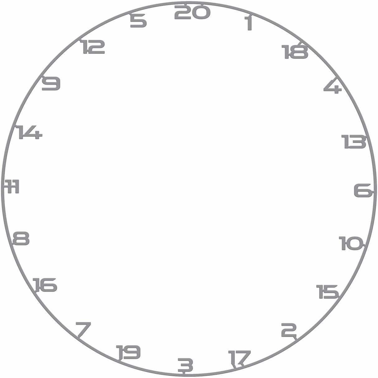 Bullet Custom Number Ring Grey