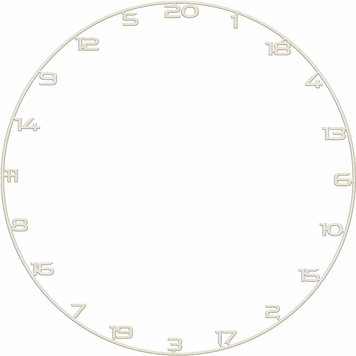 Bullet Custom Number Ring Ivory