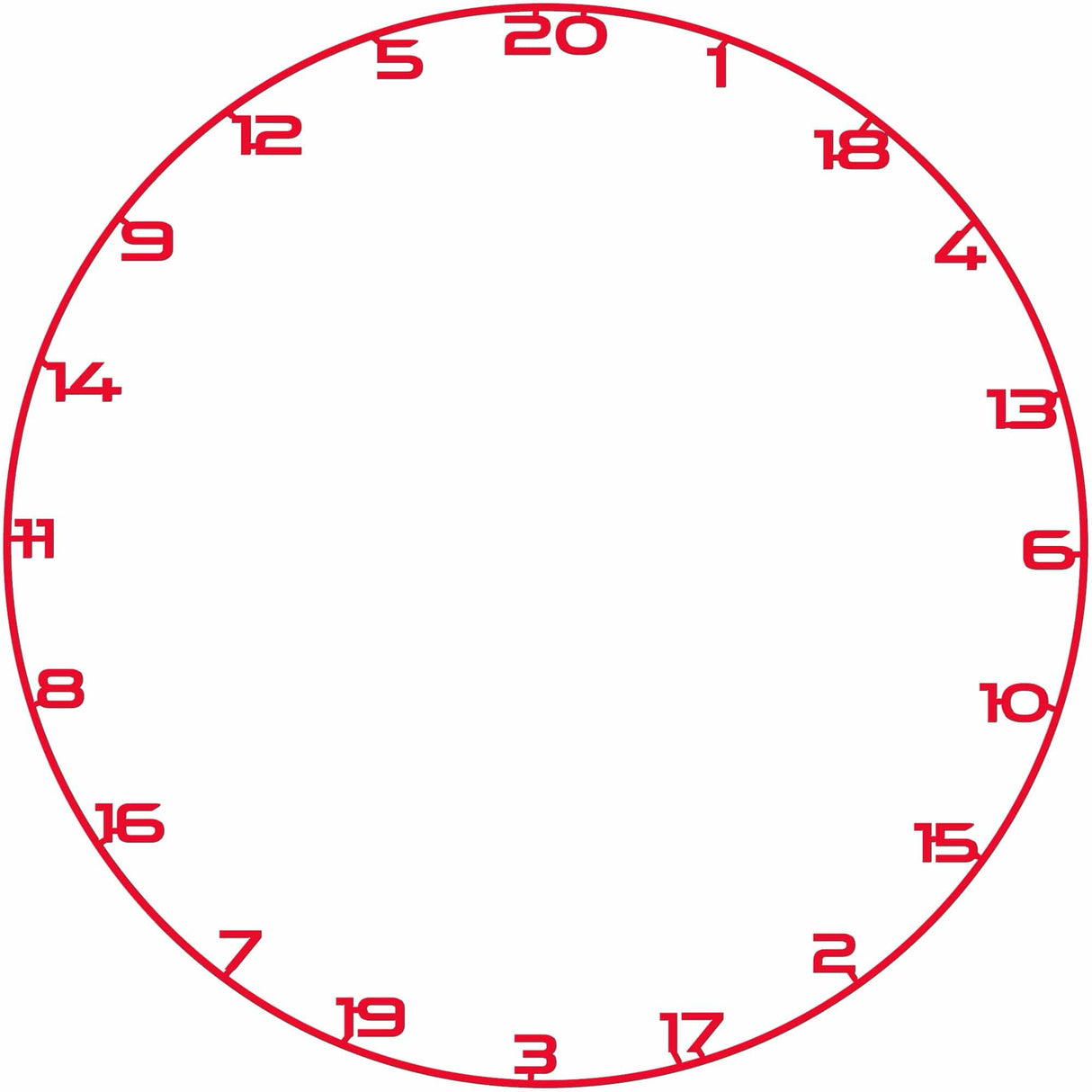 Bullet Custom Number Ring Red