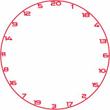 Bullet Custom Number Ring Red