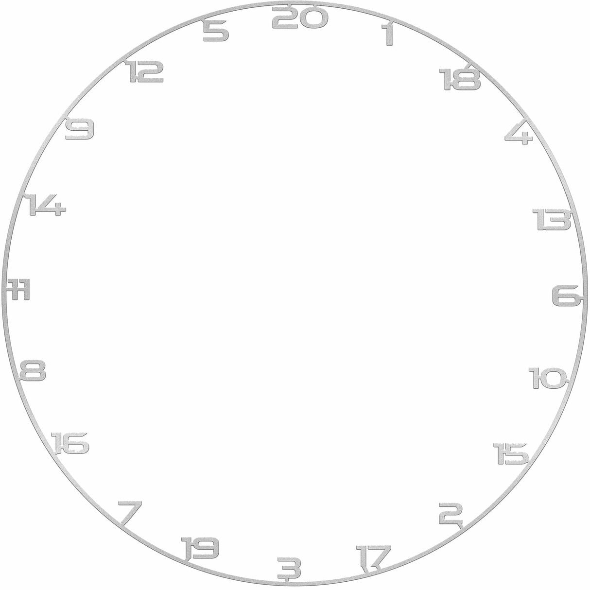 Bullet Custom Number Ring Silver