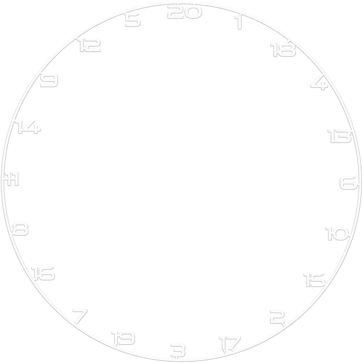 Bullet Custom Number Ring White