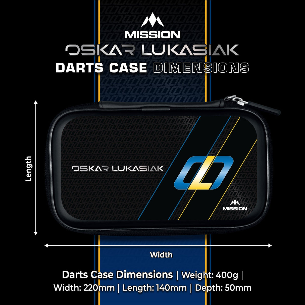Mission Darts Players- EVA Dart Case - Oskar Lukasiak