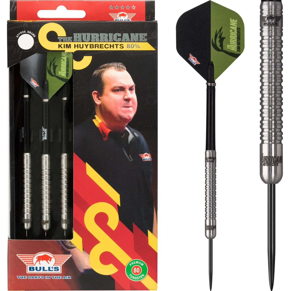 *Bulls Kim Huybrechts Darts - Steel Tip - The Hurricane 22g