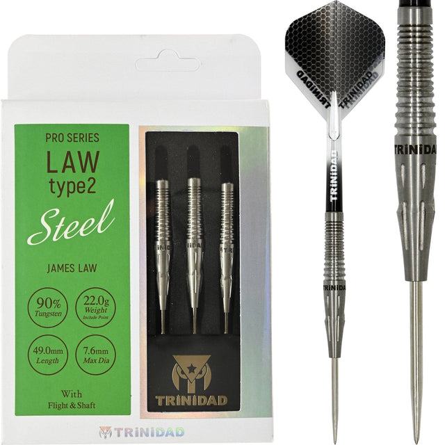 *Trinidad Pro - Steel Tip Darts - James Law - 22g-D1005 22g