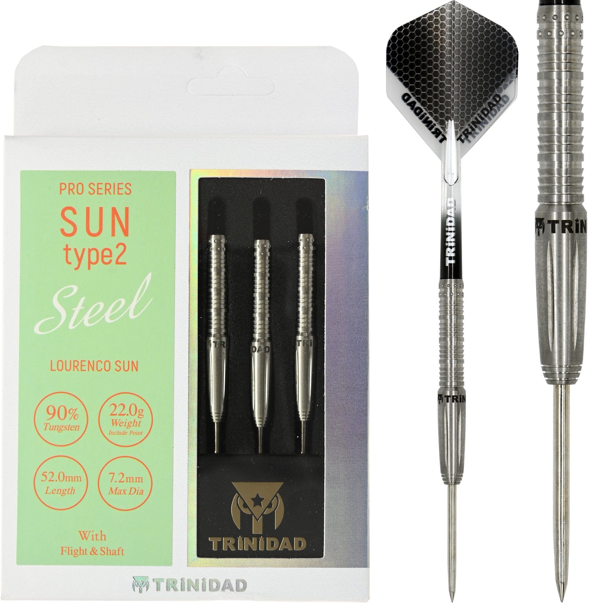 Trinidad Pro - Steel Tip Darts - Lourenco Sun - Sun Type2 - 22g