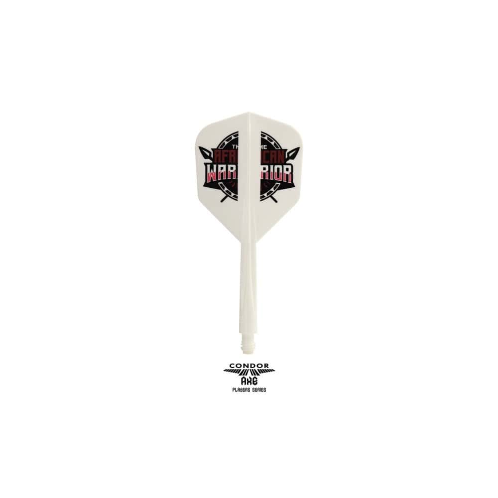 *Condor AXE Dart Flights - Devon Petersen - Small - African Warrior - Inspiration 2 - White