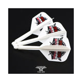 *Condor AXE Dart Flights - Devon Petersen - Small - African Warrior - Inspiration 2 - White
