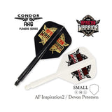 *Condor AXE Dart Flights - Devon Petersen - Small - African Warrior - Inspiration 2 - White