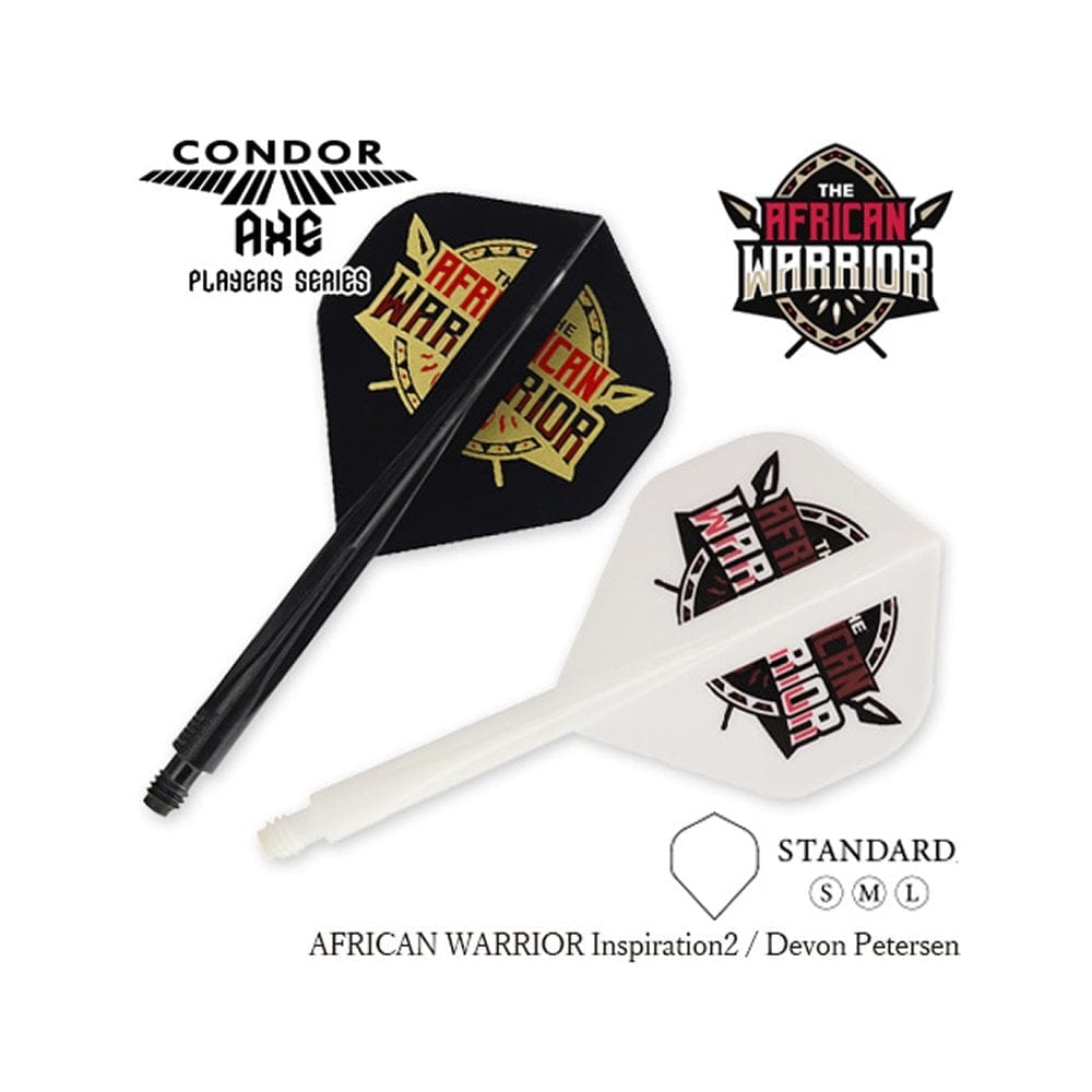 *Condor AXE Dart Flights - Devon Petersen - Standard - African Warrior - Inspiration 2 - White