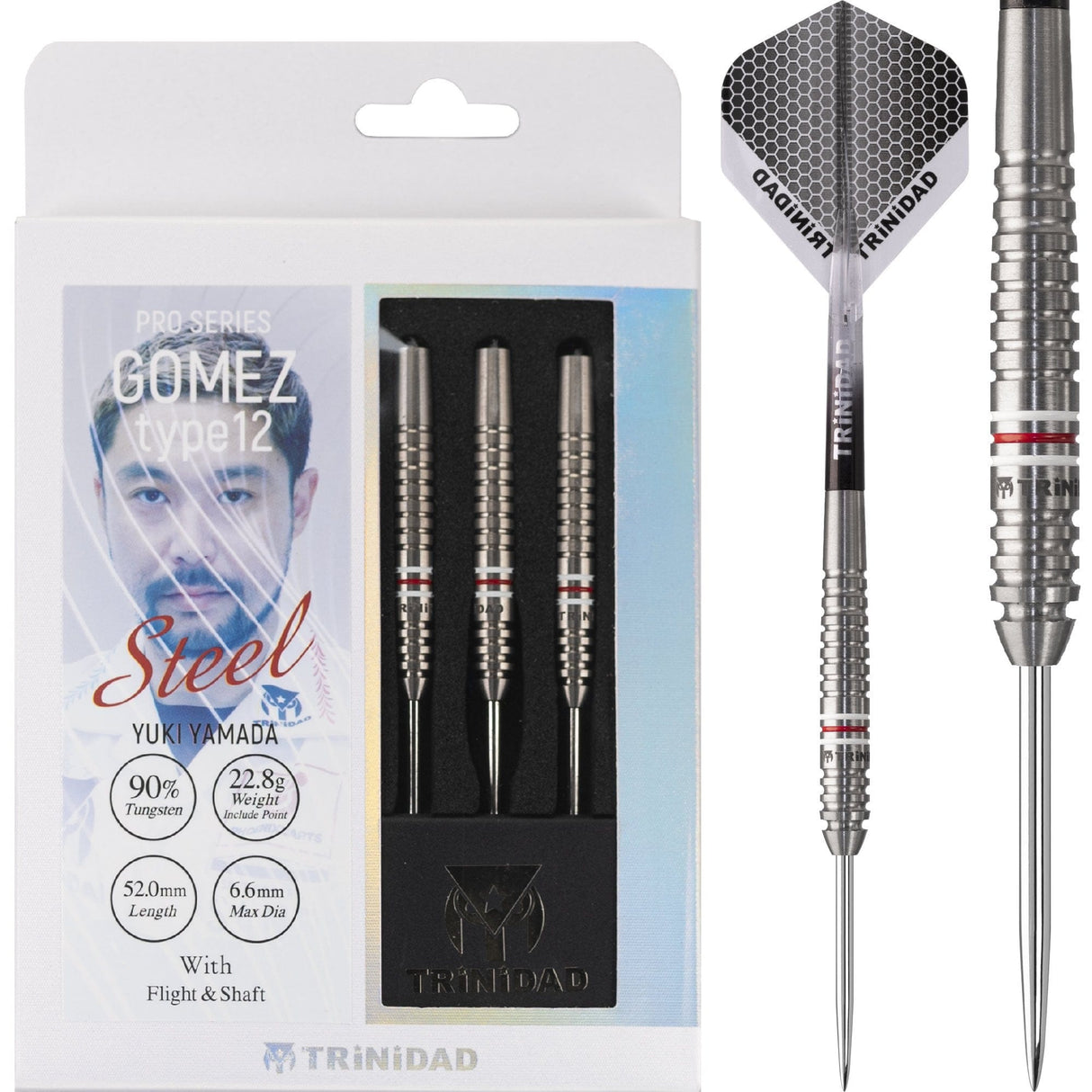 *Trinidad Pro - Steel Tip Darts - Yuki Yamada - Gomez - Type12 - 22.8g 22g
