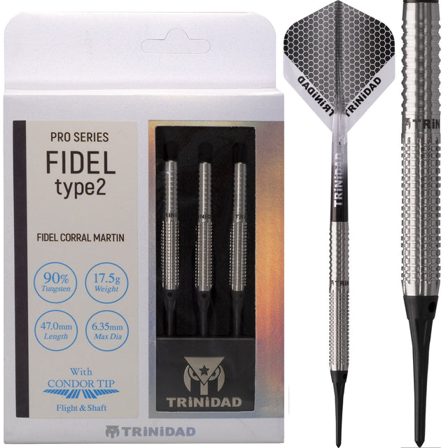 *Trinidad Pro - Soft Tip Darts - Fidel Corral Martin - Type2 - 17g 17g
