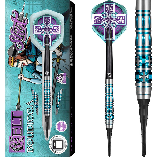 *Shot Celt Boudicca Darts - Soft Tip - Blue 18g