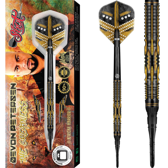 *Shot Devon Petersen Darts - Soft Tip - Greatness 18g