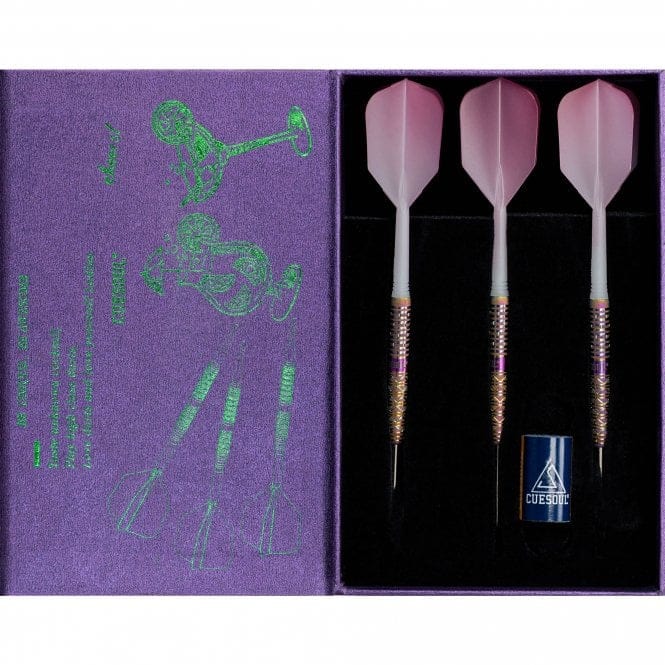 *Cuesoul - Steel Tip Tungsten Darts - Pink Lady Cocktail - Oil Paint Finish - 21g 21g