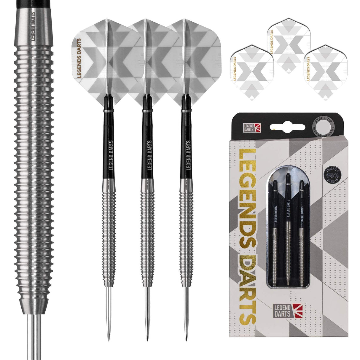 *Legend Darts - Steel Tip - 90% Tungsten - Pro Series - V6 - Multi Ringed