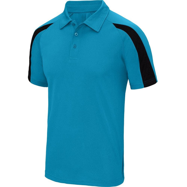 *Dart Shirts - Polo Shirt - Just Cool Contrast - Sapphire Blue 2XL
