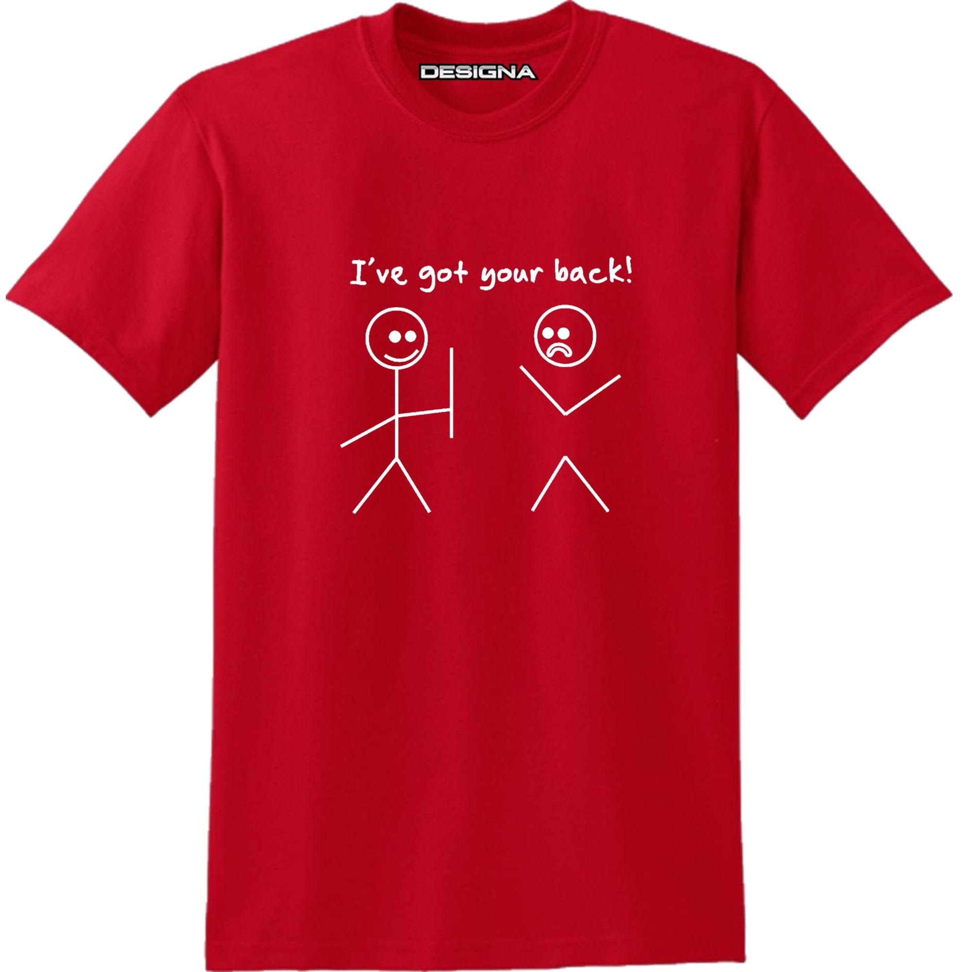 T Shirt Humour Dart T-Shirt Red I Got Your Back