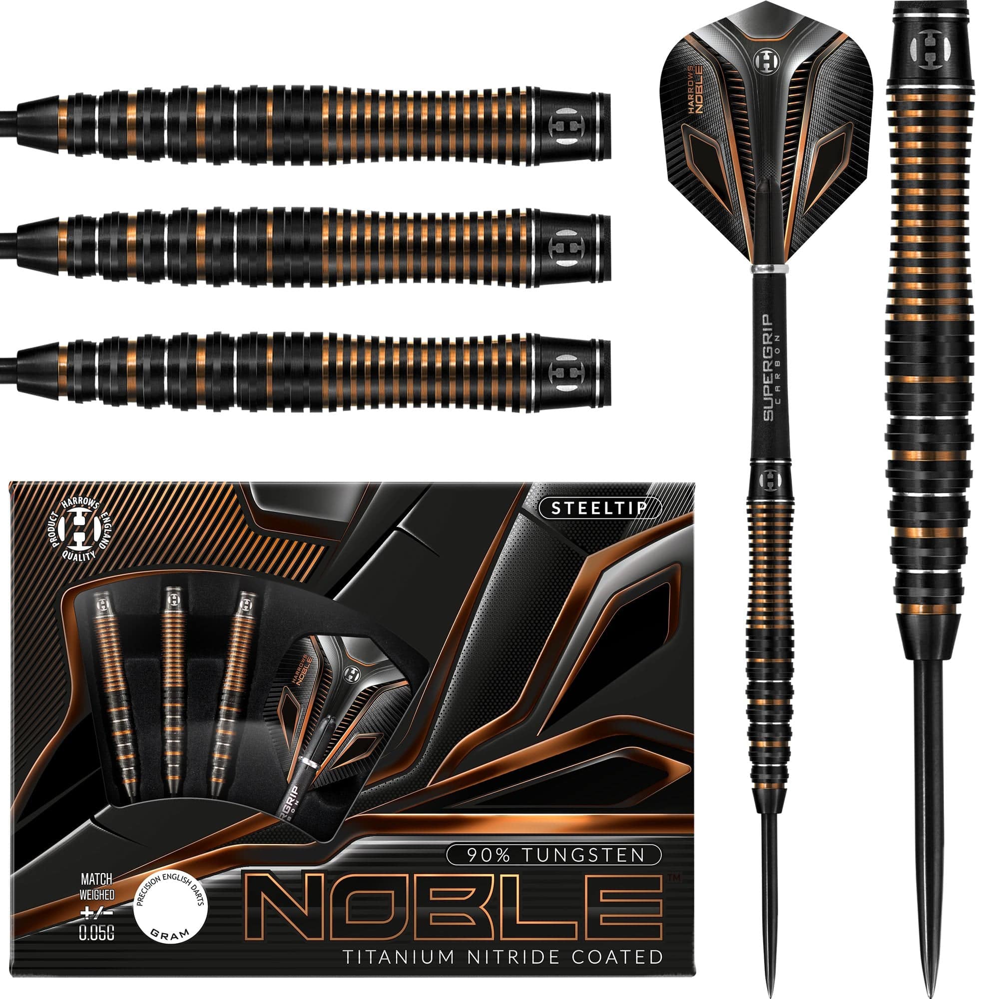 【タングステン90%】Harrows NOBLE 20g【カーボンシャフト付き】 タングステン90%】Harrows NOBLE 20g【カーボンシャフト付き】 Noble