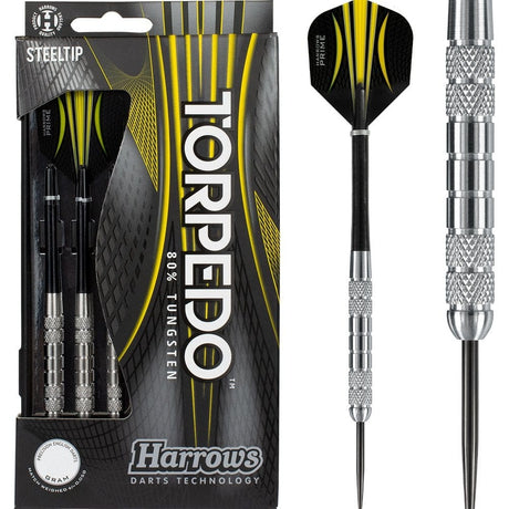 Harrows Torpedo Darts - Steel Tip - Twin Knurl 23g