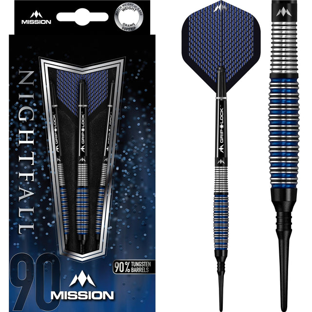 *Mission Nightfall Darts - Soft Tip - M4 - Curved 19g