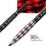 *Mission Paradox Darts - Steel Tip - Curved - M2 - Electro Black & Red
