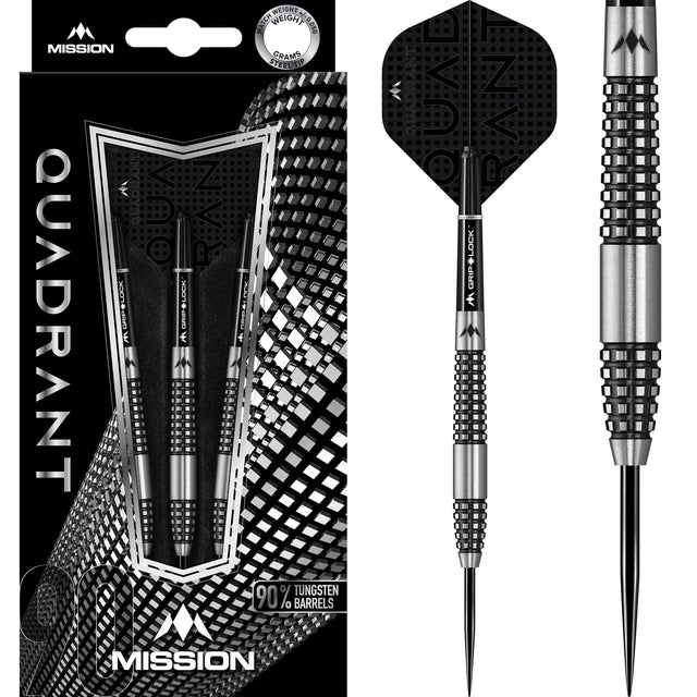 *Mission Quadrant Darts - Steel Tip - M2 - Quad Grip 24g