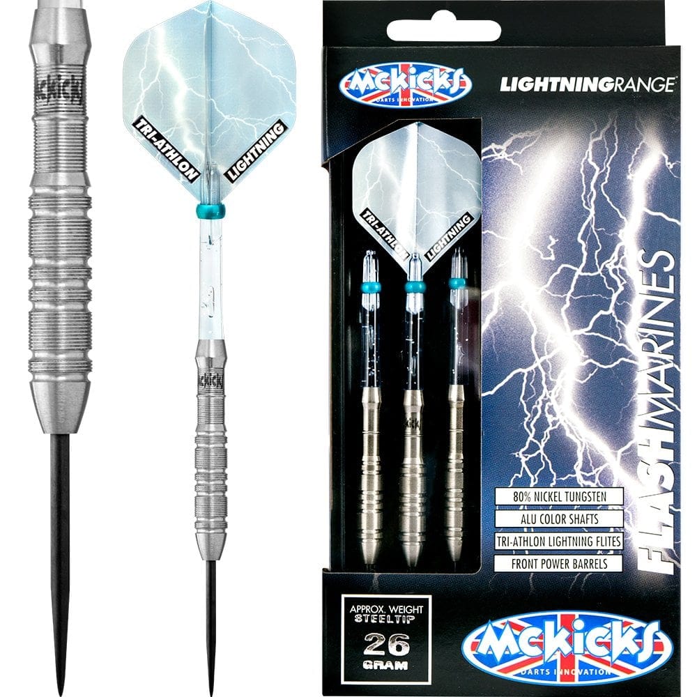 *McKicks Flash Marines Darts - Steel Tip Tungsten - Micro Grip 22g