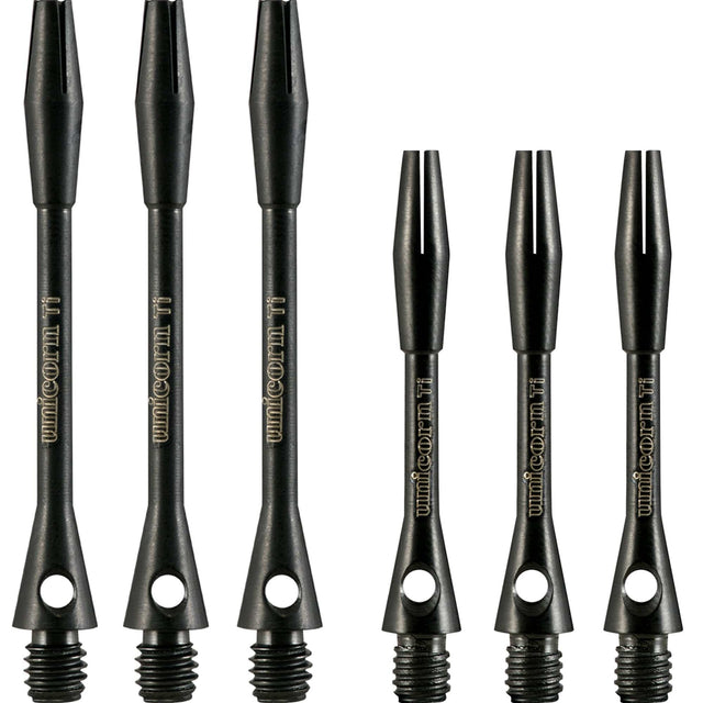 *Unicorn XLTi Dart Shafts - Titanium Stems - Black