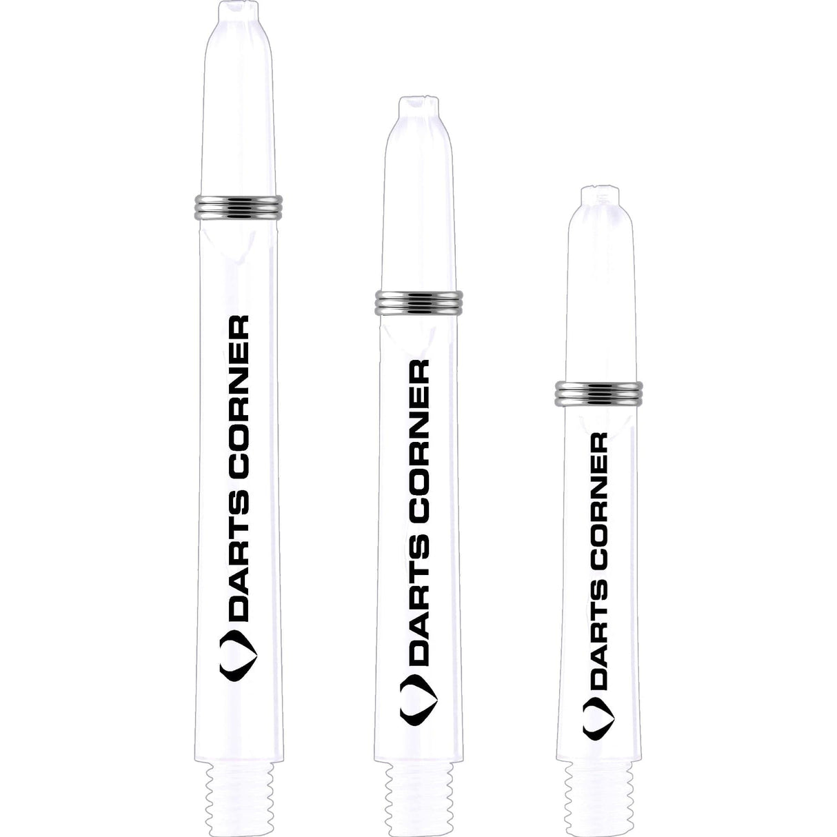 *Darts Corner Polycarbonate Shafts - Dart Stems - Milky White