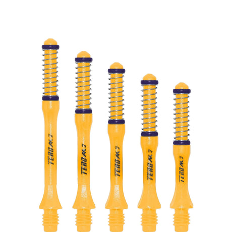 *Cuesoul - Dart Shafts - Tero Flight System - AK7 - Slim - Set of 4 - Yellow