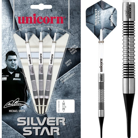 *Unicorn Silver Star Darts - Soft Tip Tungsten - Michael Smith