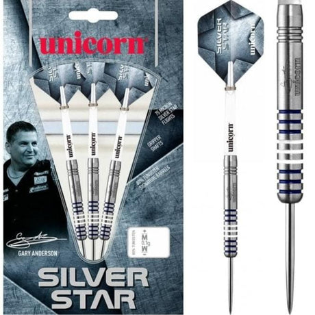 *Unicorn Silver Star Darts - Steel Tip - GA1 - Gary Anderson