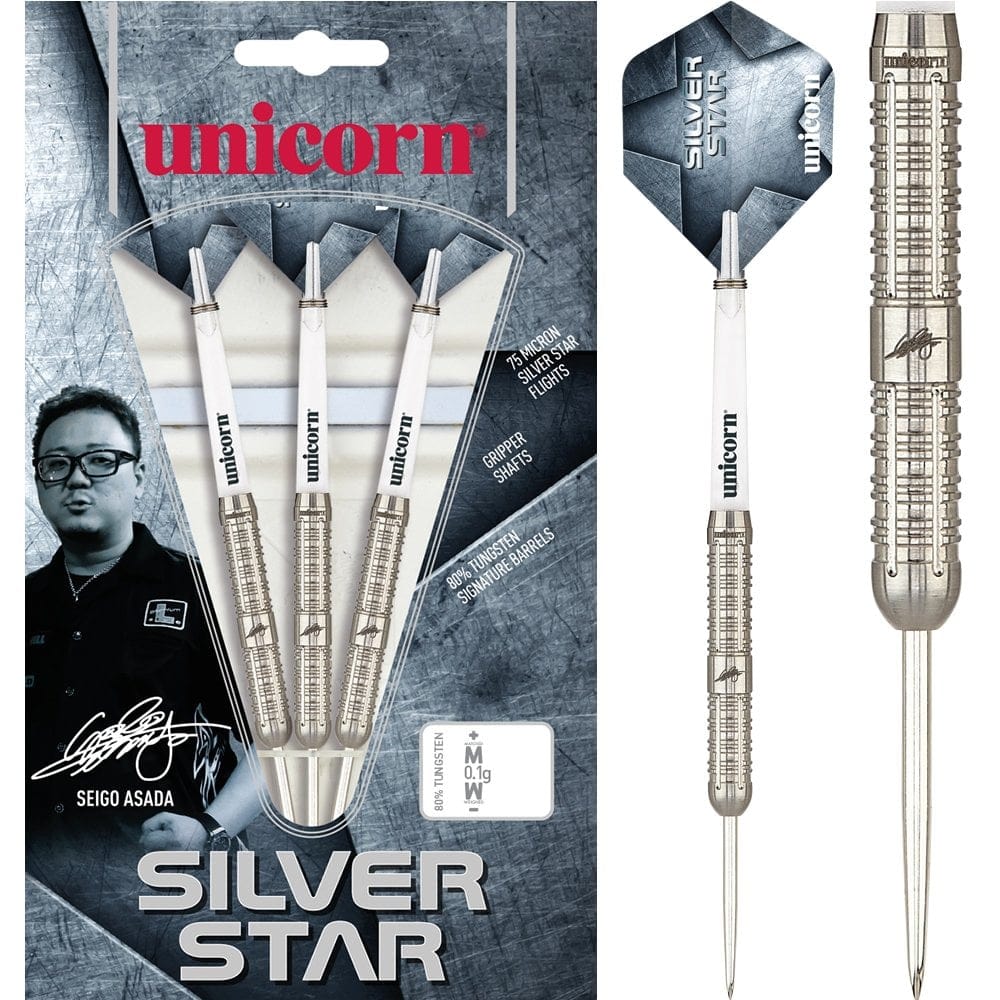 浅田斉吾 unicornユニコーン SILVER STARシルバースター 21g unicorn（ユニコーン） ダーツ バレル SILVER STAR SEIGO ASADA ダーツ