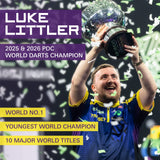 Target Luke Littler Darts - Steel Tip - 90% Tungsten - World Champion 23g